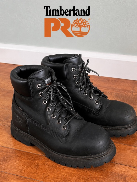 Timberland PRO Other - Timberland PRO Safety Toe Work Boots Black Leather EH Thermolite 8.5W